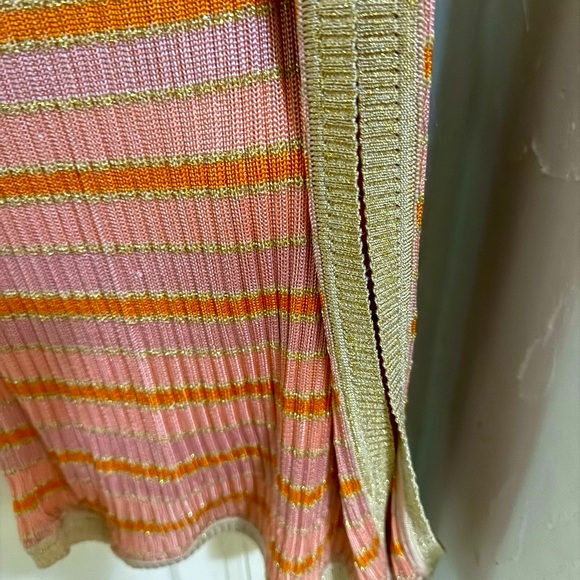 INTERMIX Pink and Orange Halter Backless Sundress - Picture 2 of 3